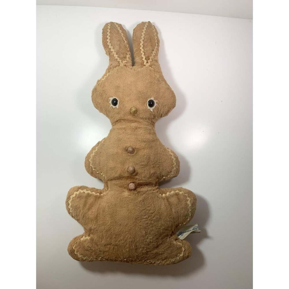Knickerbocker Gingerbread Bunny plush 40's 50's RARE HTF !!